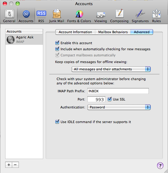 setup mac mail server